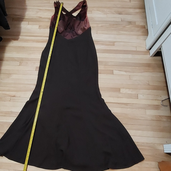 Vintage Joseph Ribkoff vintage brown mother of the bride maxi dress siz… - Picture 9 of 14